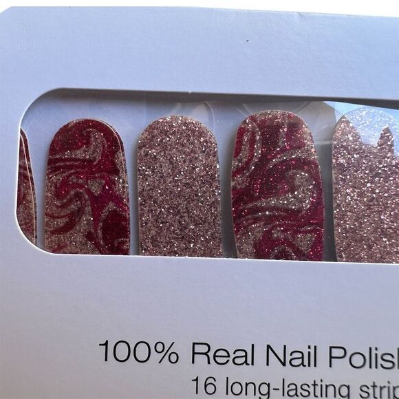 Color Street Nail Polish Strips Feeling Marble-ous Multicolor Glitter - Picture 2 of 3